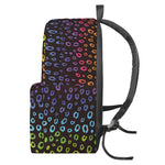 Rainbow Leopard Pattern Print Backpack