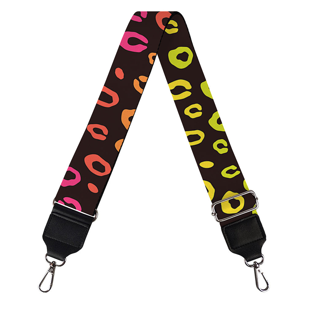 Rainbow Leopard Pattern Print Bag Strap