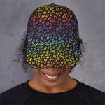 Rainbow Leopard Pattern Print Baseball Cap