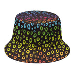 Rainbow Leopard Pattern Print Bucket Hat