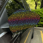 Rainbow Leopard Pattern Print Car Side Mirror Covers
