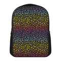 Rainbow Leopard Pattern Print Casual Backpack