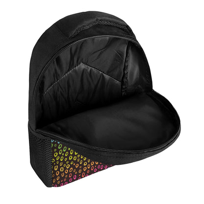 Rainbow Leopard Pattern Print Casual Backpack