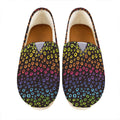 Rainbow Leopard Pattern Print Casual Shoes