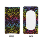 Rainbow Leopard Pattern Print Changing Pad Cover