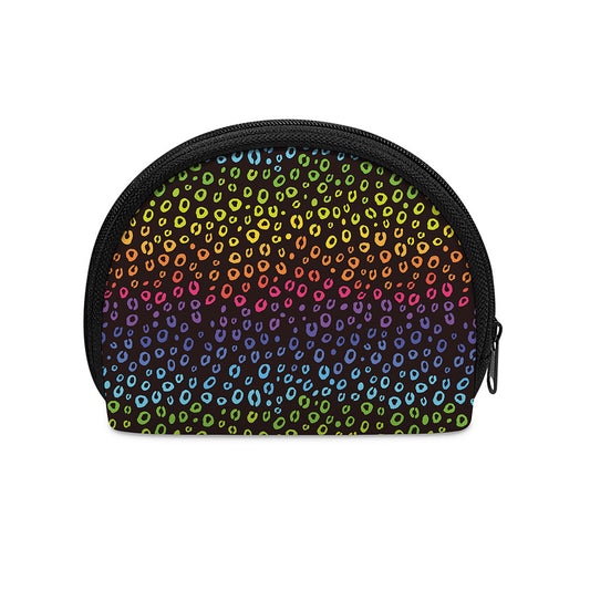 Rainbow Leopard Pattern Print Coin Purse