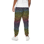 Rainbow Leopard Pattern Print Cotton Pants