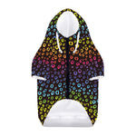 Rainbow Leopard Pattern Print Dog Zip Up Hoodie