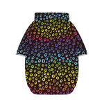 Rainbow Leopard Pattern Print Dog Zip Up Hoodie