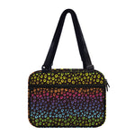 Rainbow Leopard Pattern Print Double Strap Bible Bag