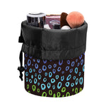 Rainbow Leopard Pattern Print Drawstring Makeup Bag
