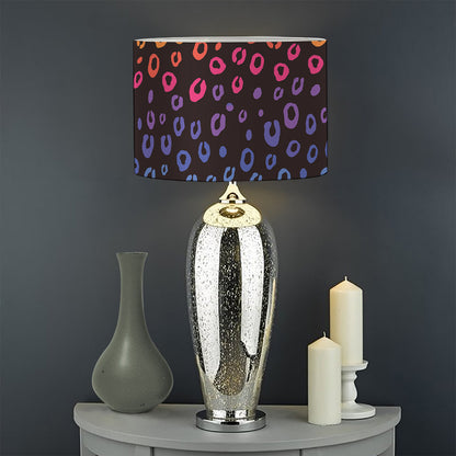 Rainbow Leopard Pattern Print Drum Lamp Shade