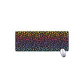Rainbow Leopard Pattern Print Extended Mouse Pad