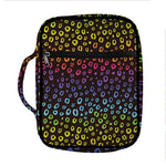 Rainbow Leopard Pattern Print Front Pocket Bible Bag