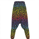 Rainbow Leopard Pattern Print Hammer Pants