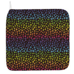 Rainbow Leopard Pattern Print Hand Towel