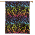 Rainbow Leopard Pattern Print House Flag