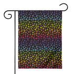 Rainbow Leopard Pattern Print House Flag