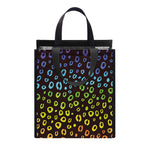 Rainbow Leopard Pattern Print Insulated Lunch Tote