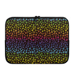 Rainbow Leopard Pattern Print Laptop Sleeve