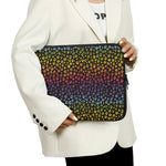 Rainbow Leopard Pattern Print Laptop Sleeve