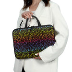 Rainbow Leopard Pattern Print Laptop Sleeve With Handle