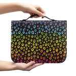 Rainbow Leopard Pattern Print Leather Bible Cover