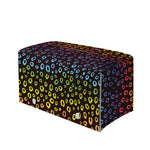 Rainbow Leopard Pattern Print Leather Tissue Box Cover
