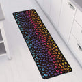 Rainbow Leopard Pattern Print Long Kitchen Mat