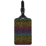 Rainbow Leopard Pattern Print Luggage Tag