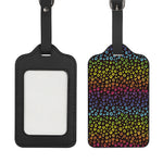 Rainbow Leopard Pattern Print Luggage Tag