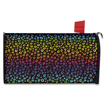 Rainbow Leopard Pattern Print Mailbox Cover