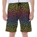 Rainbow Leopard Pattern Print Men's Beach Shorts