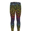 Rainbow Leopard Pattern Print Men's Leggings