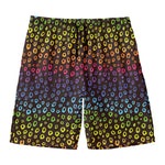 Rainbow Leopard Pattern Print Men's Swim Trunks