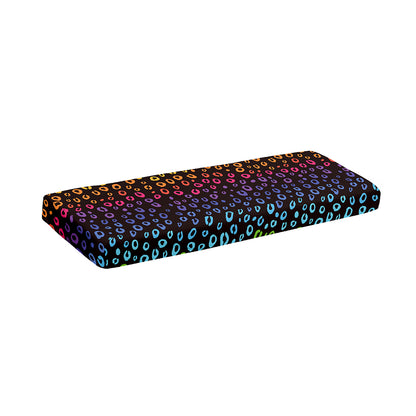 Rainbow Leopard Pattern Print Piano Keyboard Cover