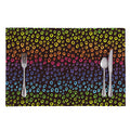 Rainbow Leopard Pattern Print Placemat