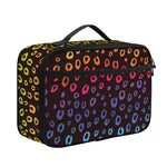 Rainbow Leopard Pattern Print Portable Lunch Bag