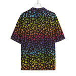Rainbow Leopard Pattern Print Rayon Hawaiian Shirt