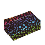 Rainbow Leopard Pattern Print Rectangle Tissue Box Cover