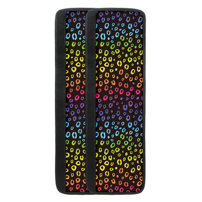 Rainbow Leopard Pattern Print Refrigerator Handle Covers
