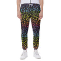 Rainbow Leopard Pattern Print Joggers