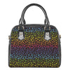 Rainbow Leopard Pattern Print Shoulder Handbag