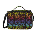 Rainbow Leopard Pattern Print Shoulder Strap Bible Bag