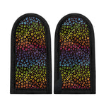 Rainbow Leopard Pattern Print Skillet Handle Cover