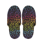 Rainbow Leopard Pattern Print Slippers