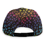 Rainbow Leopard Pattern Print Snapback Cap