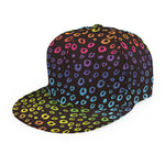 Rainbow Leopard Pattern Print Snapback Cap