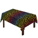 Rainbow Leopard Pattern Print Tablecloth