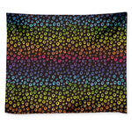 Rainbow Leopard Pattern Print Tapestry